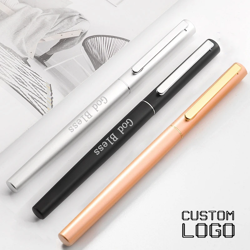5pcsHigh End Business Metal Ball Point Pen Personalized Free Custom Logo Enterprise Office Gift Pen Stationery Pens Wholesale