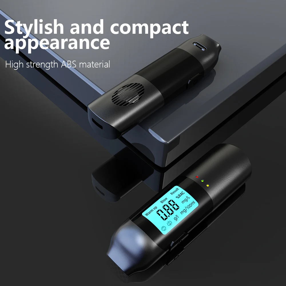 Non-Contact LED Digital Display Alcohol Tester USB Rechargeable Breath Alcohol Tester Breathalyzer Alcohol analyzer
