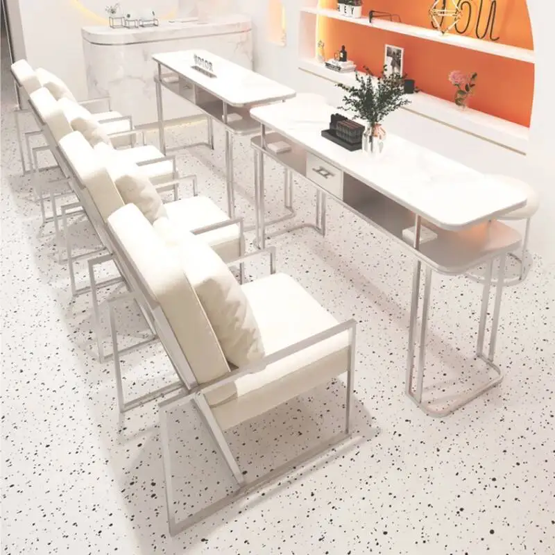 

Manicure Luxury Women Table Beauty Home Aesthetic Nordic Modern Manicure Table Cleaner Schmincktisch Commercial Furniture RR50MT