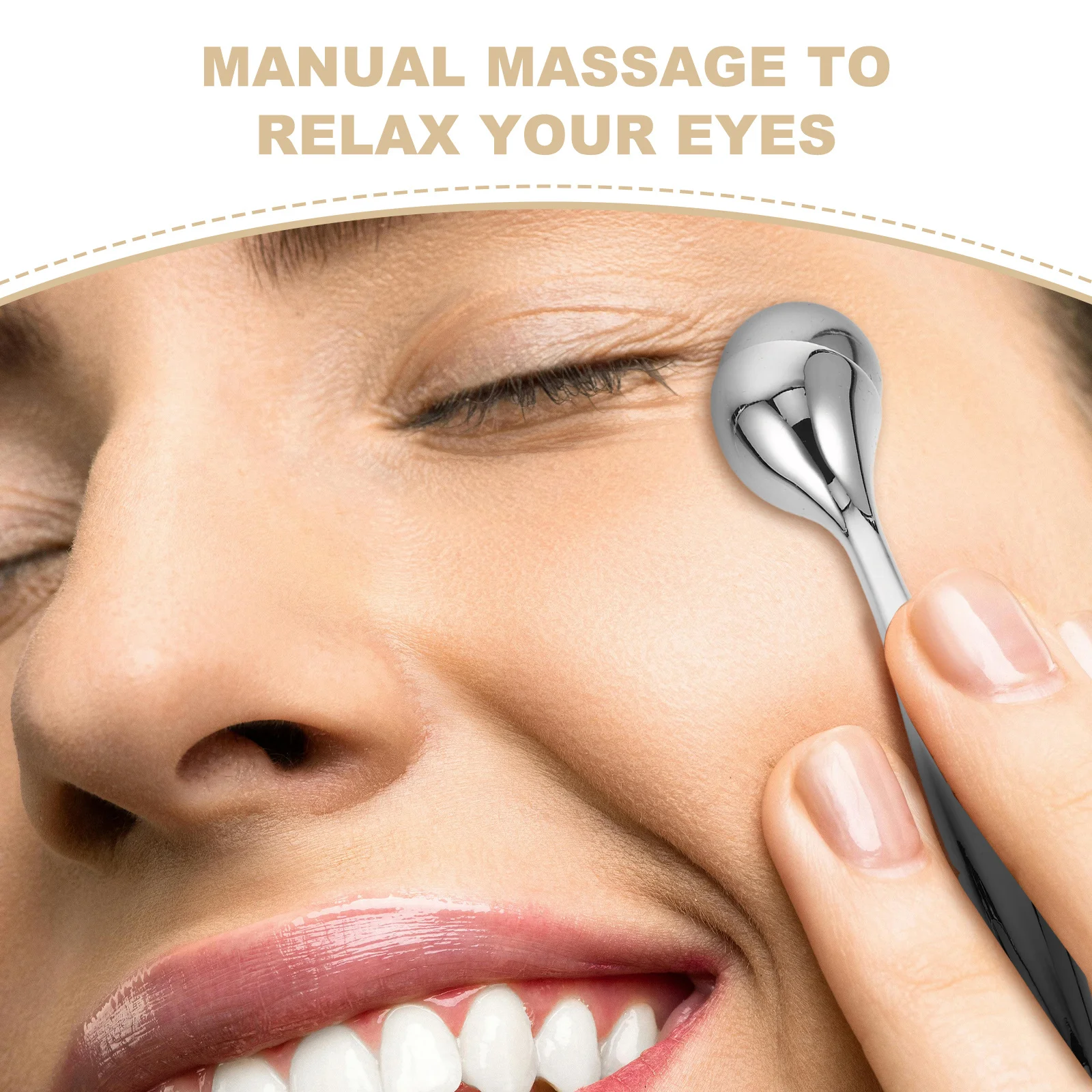 1Pcs Eye Massage Roller for Dark Circles and Puffiness Anti-Wrinkle Handheld Beauty Device Tool for Travel Eye Care