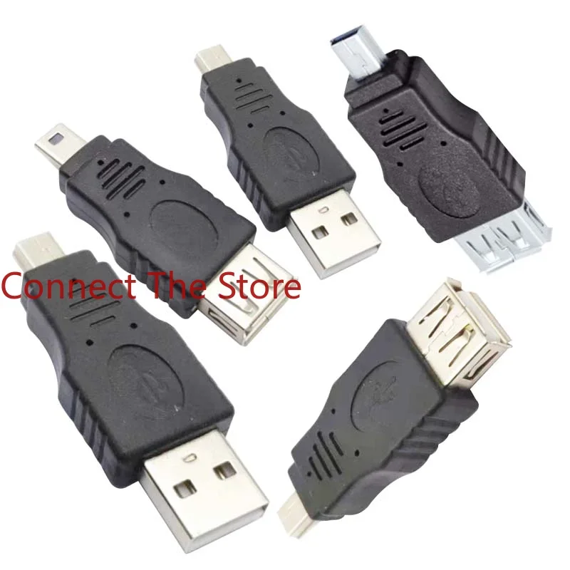 

5PCS USB Female To 5P Male 2.0 Mini Adapter AF MINI5P