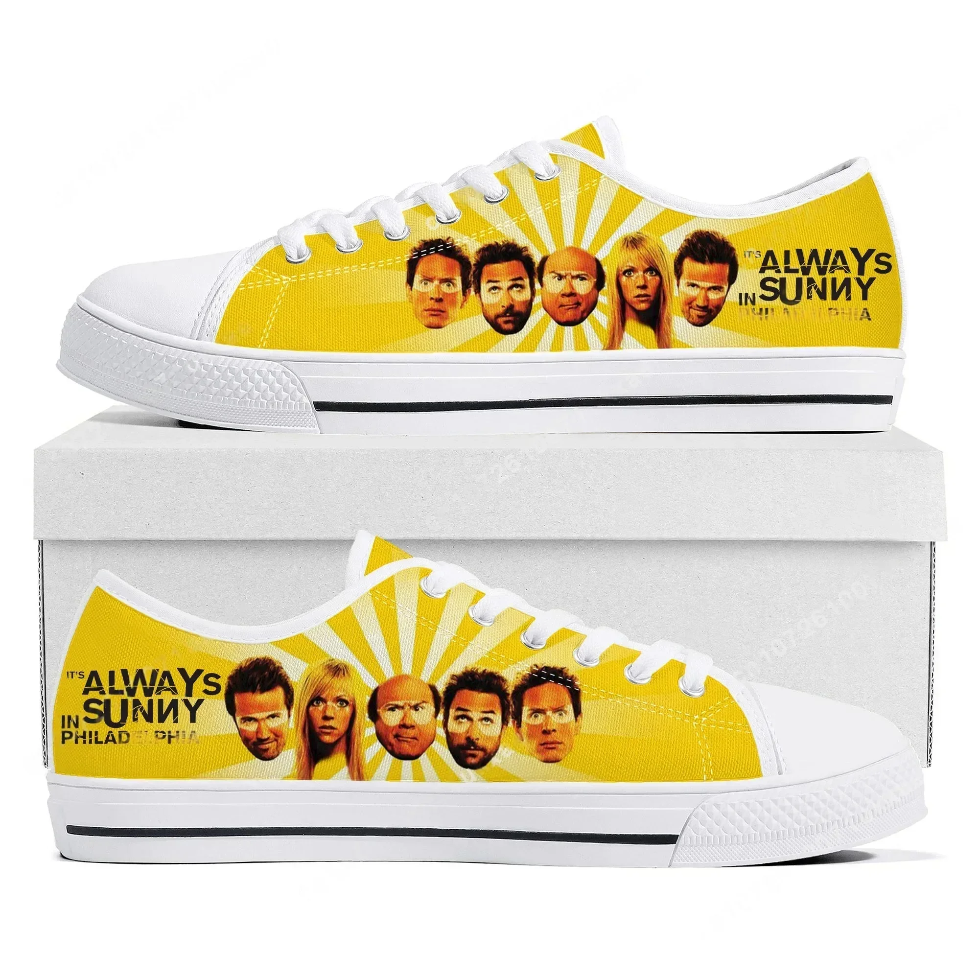 It's Always Sunny in Philadelphia Low Top Sneakers Mens Womens Teenager Frank Reynolds Canvas Sneaker Casual Shoes Custom Shoe