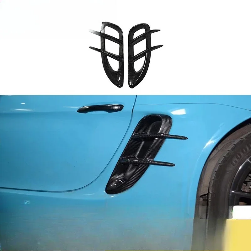 Suitable for 718 Boxster carbon fiber side trend air inlet decoration auto parts exterior decoration