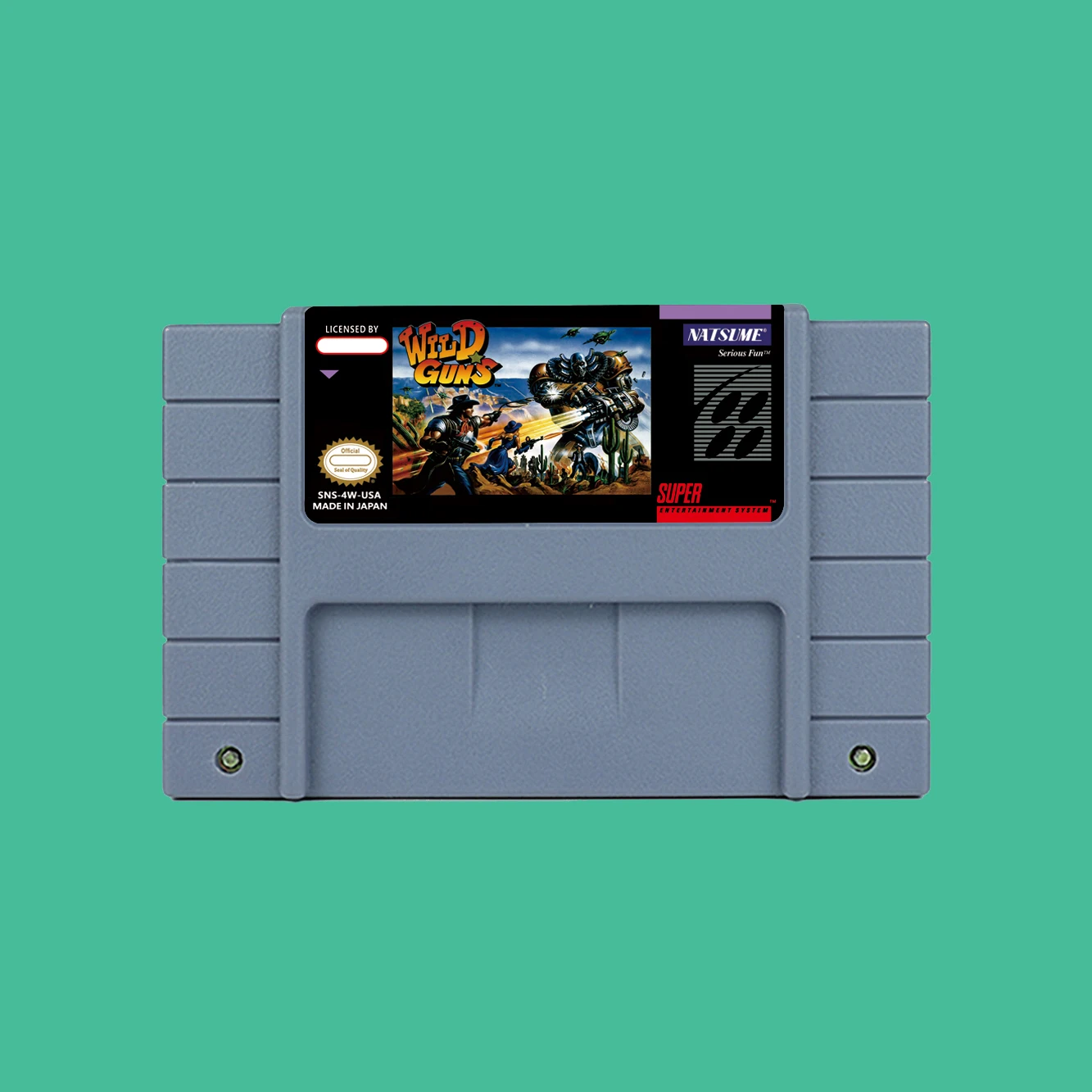 Action Game for Wild Guns  - USA or EUR version Cartridge available for SNES  Game Consoles