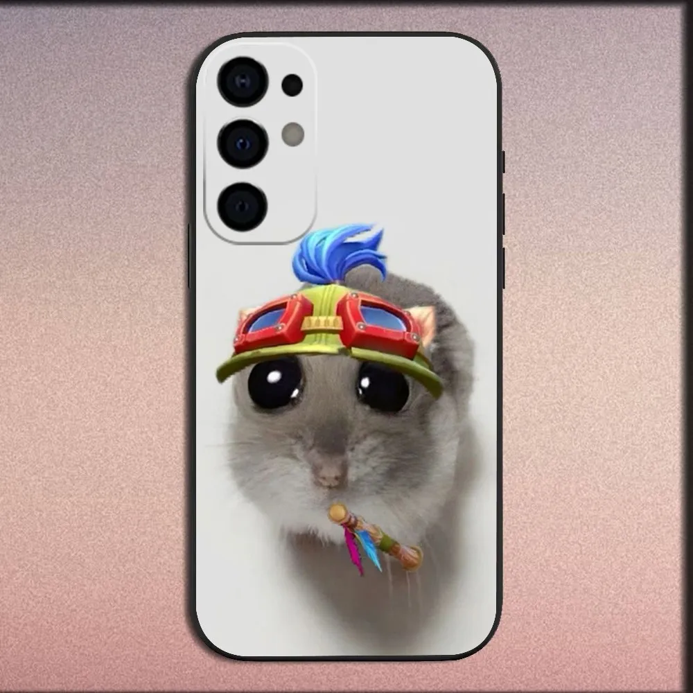 Cute Funny L-LOL Teemo Phone Case For Samsung S25,S24,S21,S22,S23,S30,Ultra,S20,Plus,Fe,Lite,Note,10,9,5G Black Soft Cover