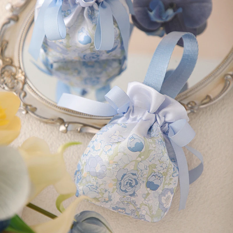 9.5*5.5*14 ซม.ถุงขนมแต่งงานแบบพกพาผ้ากระเป๋าสตางค์ของขวัญงานแต่งงานบรรจุกระเป๋ามือถือเครื่องประดับของขวัญกระเป๋า