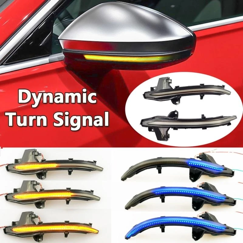 

A2UC Проводящий водяной мигающий зеркал Динамический индикатор сигнал поворота для C8 2x