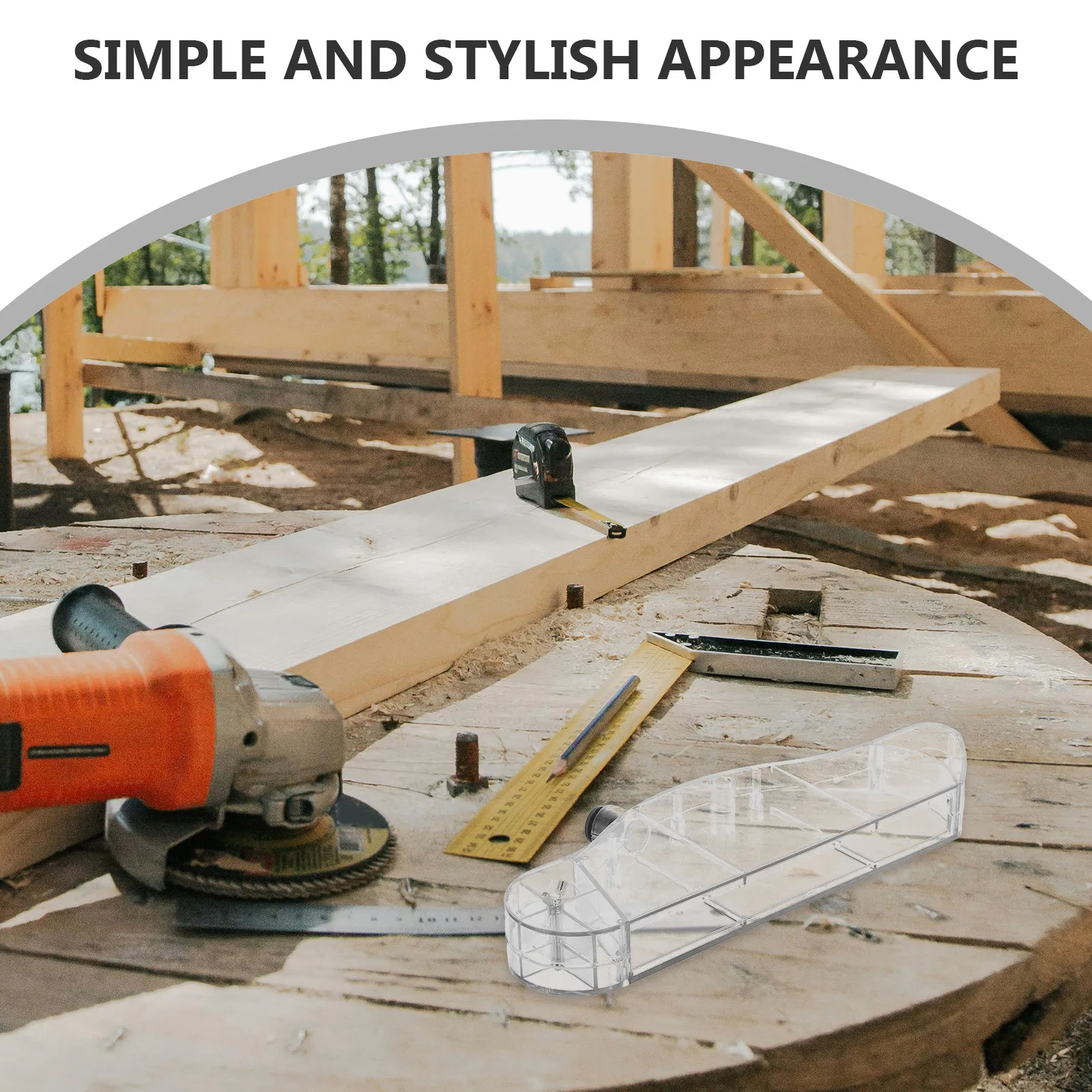 Transparent Circular Saw Guard 4-10 Inch Clear Blade Cover Portable Table Saw Safety Shield Outdoor Woodworking Dust Hood