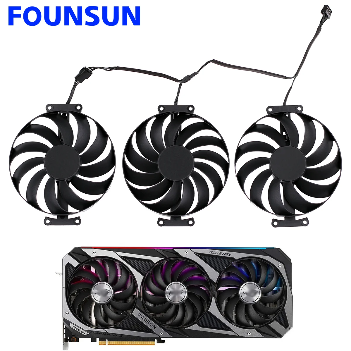 95MM T129215SU Cooling Fan Replacement For ASUS ROG Strix GeForce RTX 3060 Ti 3070 3080 3090 Ti Graphics Video Card CF1010U12S