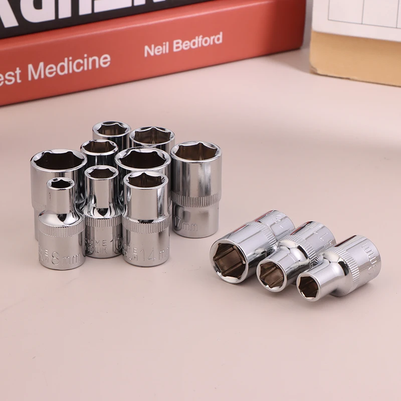 1pcs Hexagonal Socket 12.5mm 6-angle Socket Head Sleeve Tool Socket Wrench Accessories Set