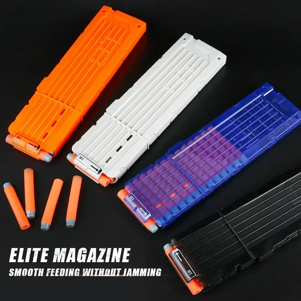 Nerf Magazine 용 18 오렌지 리로드 클립 Nerf Blaster 용 라운드 다트 교체 장난감 총 소프트 총알 클립
