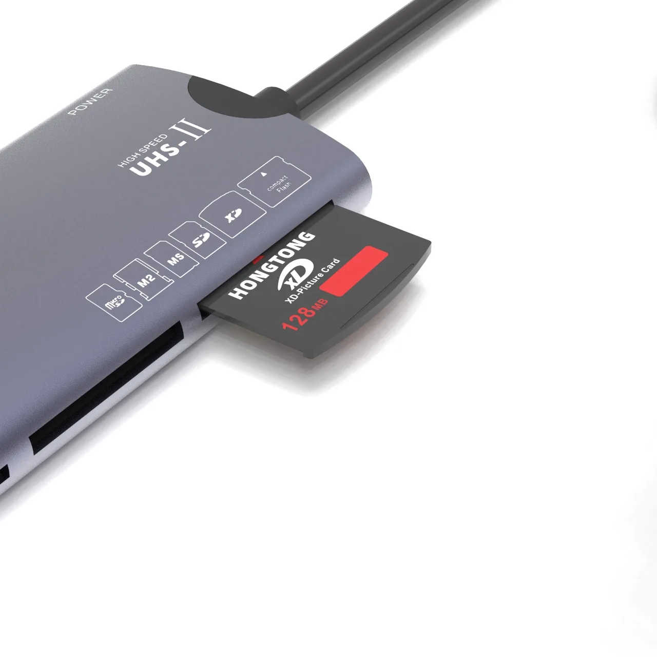 USB High-Speed Ms Multifunktionaler CF-Kartenleser, Sd-Aluminiumlegierung Tf-Computer Sechs-in-Eins-XD-Kartenleser