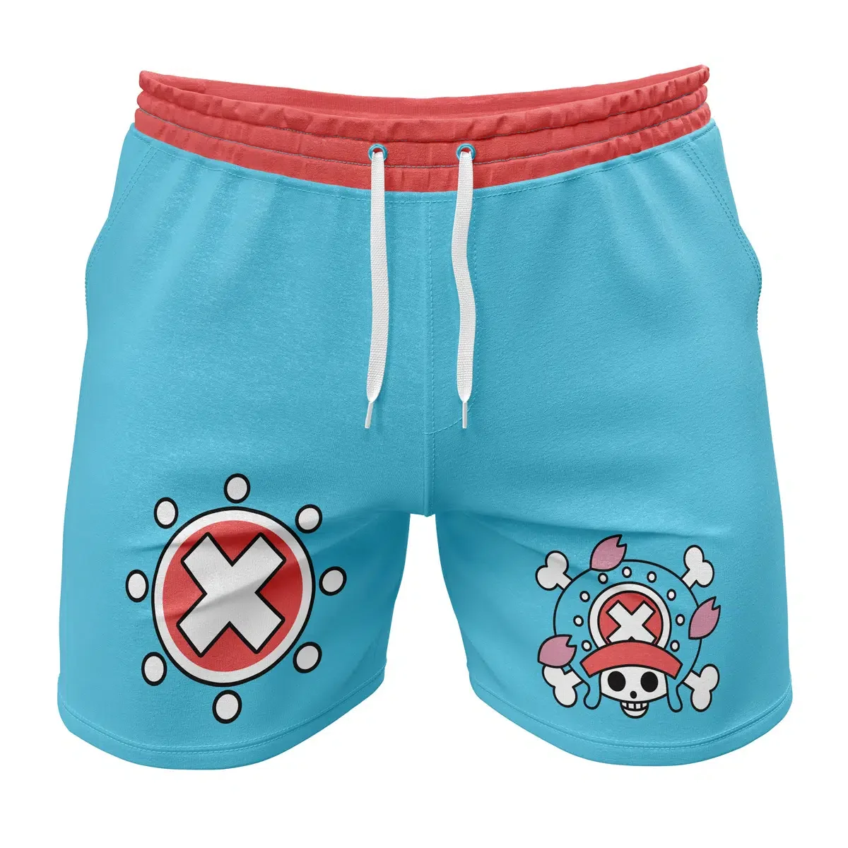 Anime pants fitness shorts quick-drying mesh shorts cartoon sports fitness shorts sports leisure day