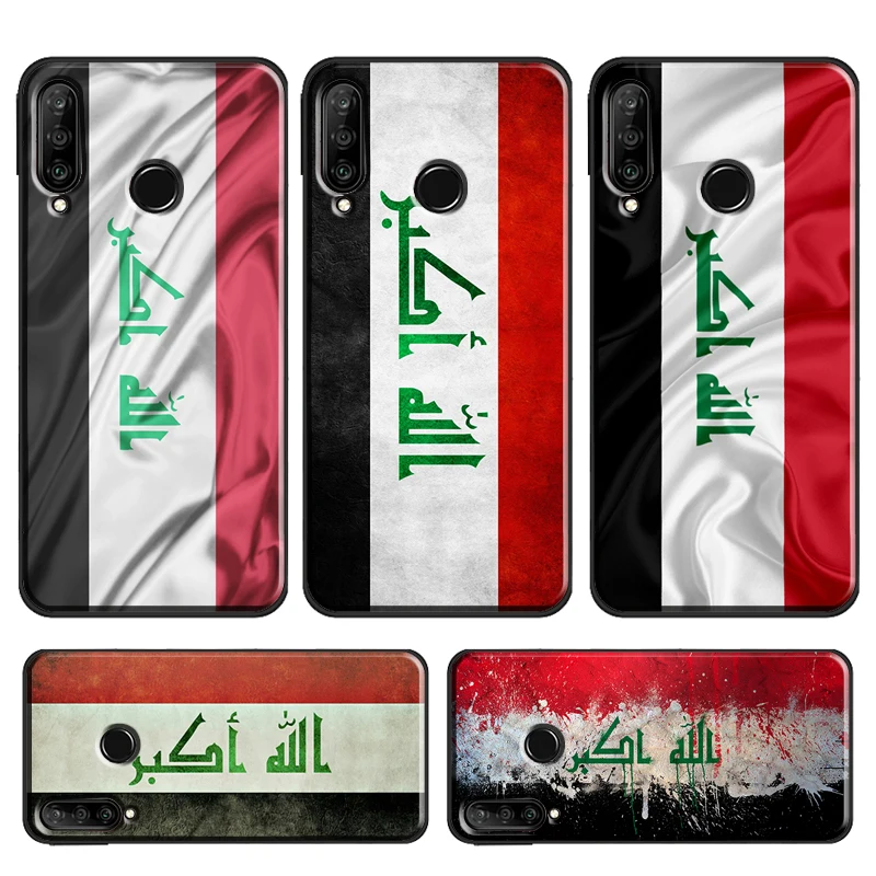 Iraqi Flag Case For Huawei P30 Lite P40 P20 Pro P Smart Z 2019 Mate 20 Lite Nova 5T Honor 50 10i 8X 9X