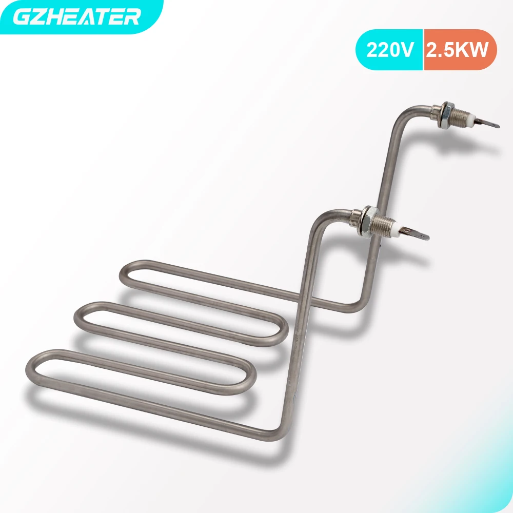 

2500W 220V Stainless Steel Fryer Machine Heating Element 3U tyle Tube of Electrical Parts for French Fries Chips Heater