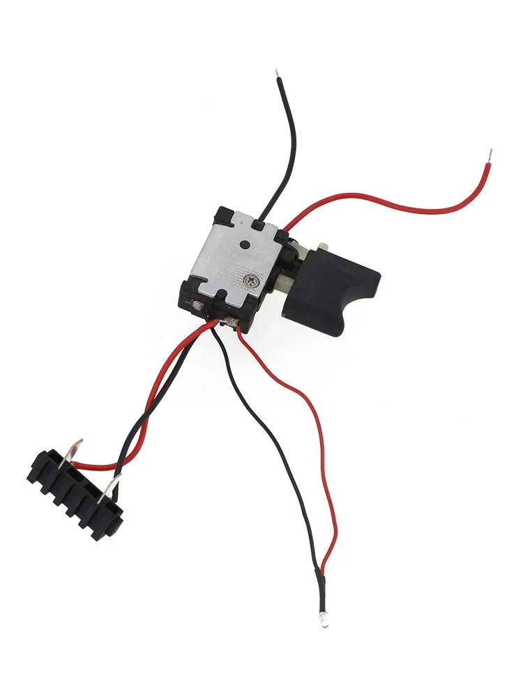 Trigger Switch Control Push Button Cordless Drill Switch 1set 65*40mm Metal Plastic Trigger Switch With Light Useful