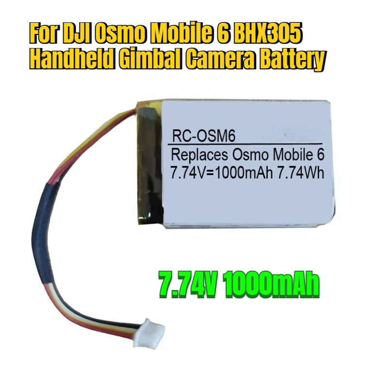 

1000mAh for DJI Osmo Mobile 6 BHX305 Handheld Gimbal Camera Battery