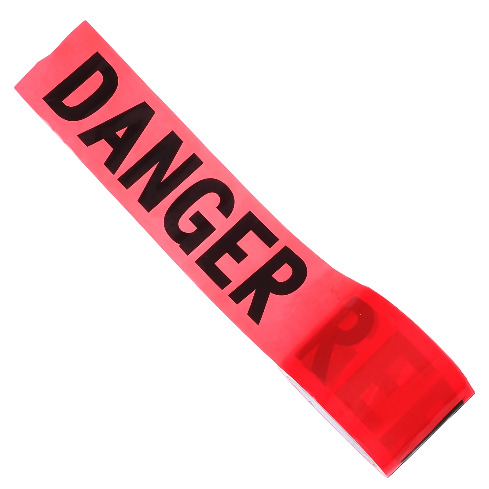 

100M Red Black Danger Isolation Tape Non Adhesive PE Material Stretch Resistant Warning Stripe Caution Barricade Tapes