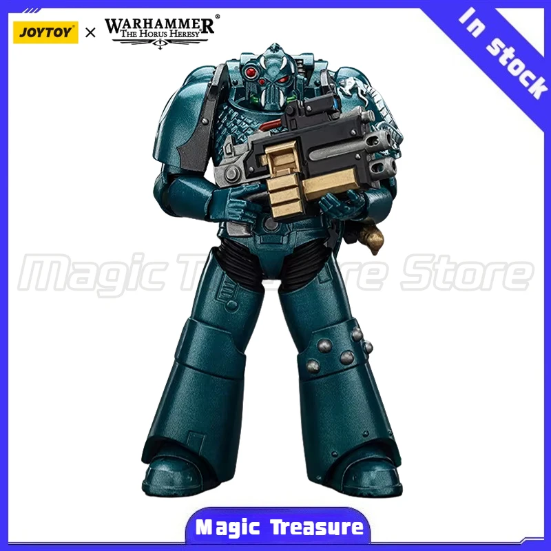 

【MT】JOYTOY 1/18 Action Figure Warhammer 40K Alpha Legion Headhunter with Banestrike Combi-Bolter and Power Mod