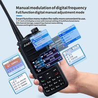 ZASTONE UV008 DMR Walkie Talkie Digital Two Way Radio Dual Band 10W Dual Time Slot Walkie-talkie GPS AES265 Encryption IP67
