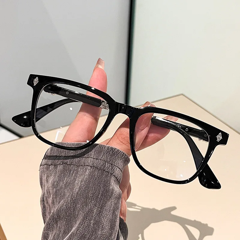 Classic Business Black Men's Glasses Frame Light Luxury Casual Commuting Anti-Blue Light Glasses Prescription Customization 2272