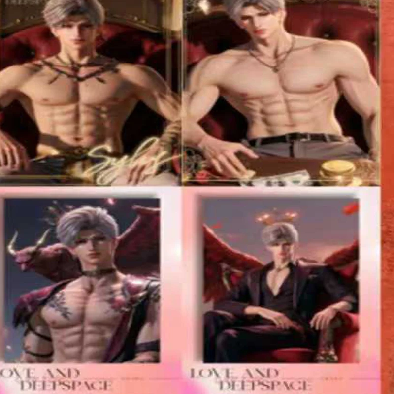 New Love And Deep Space Laser Card Wholesale 60*90mm Size Cosplay Cartoon Holographic Cards Children Toys Hobbies Gifts