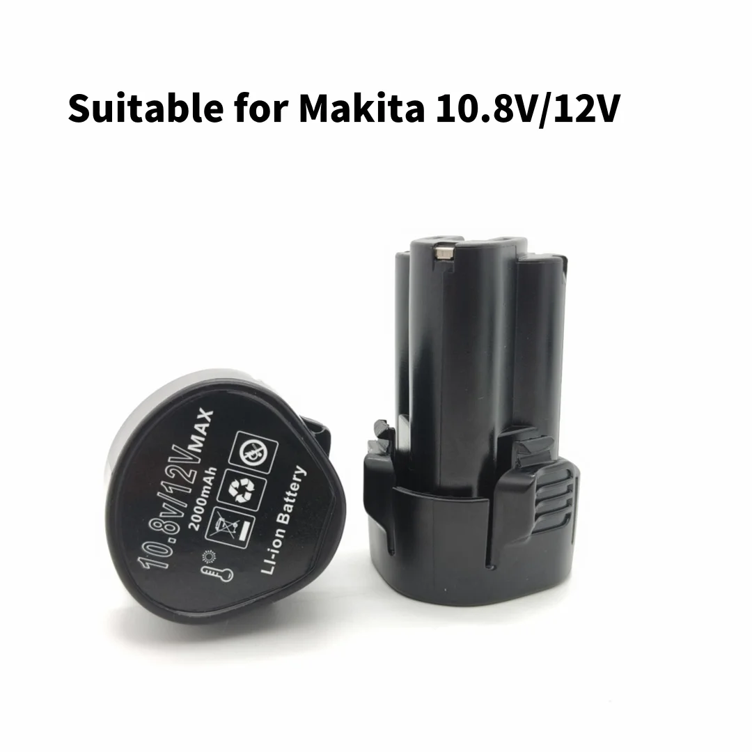 New 10.8V/12V 2000mAh/3000mAh/4000mAh Lithium-Ion Rechargeable Battery, Compatible with Makita: BL1013, BL1014