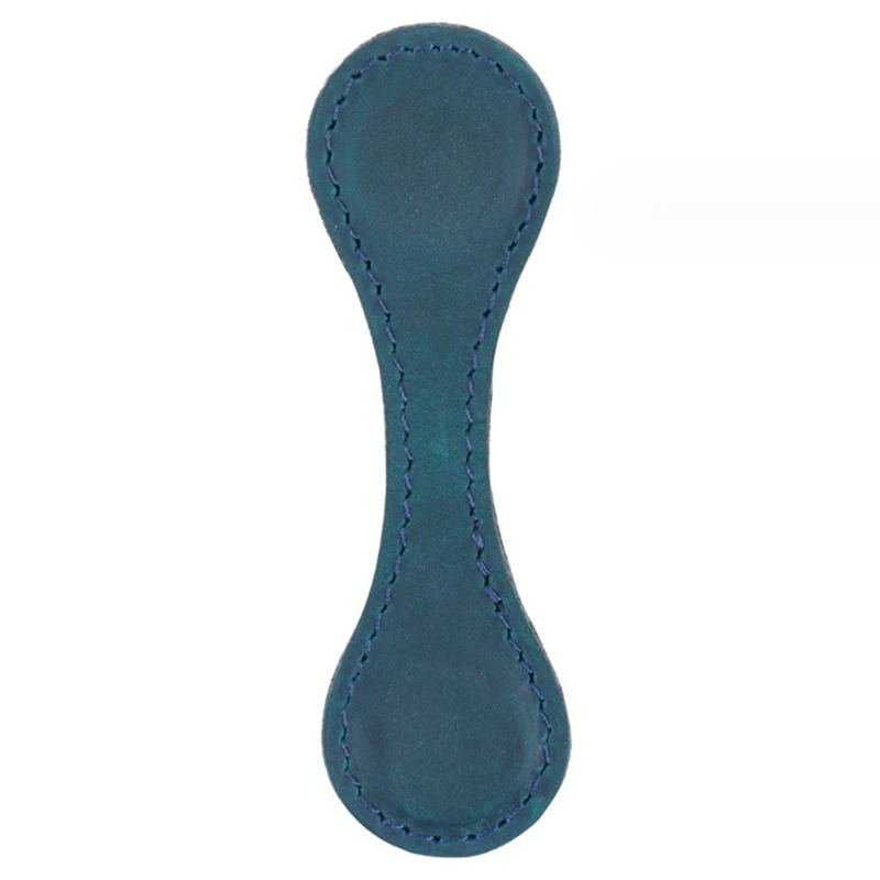 Hand Stitched PU Leather Magnetic Bookmark Handmade First Layer Cowhide Clips Traveler's Notebook Decoration