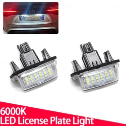 Canbus White For Toyota Yaris/Vitz Camry Corolla Prius C Ractis Verso S LED Number License Plate Light 12V SMD Number Lamp For