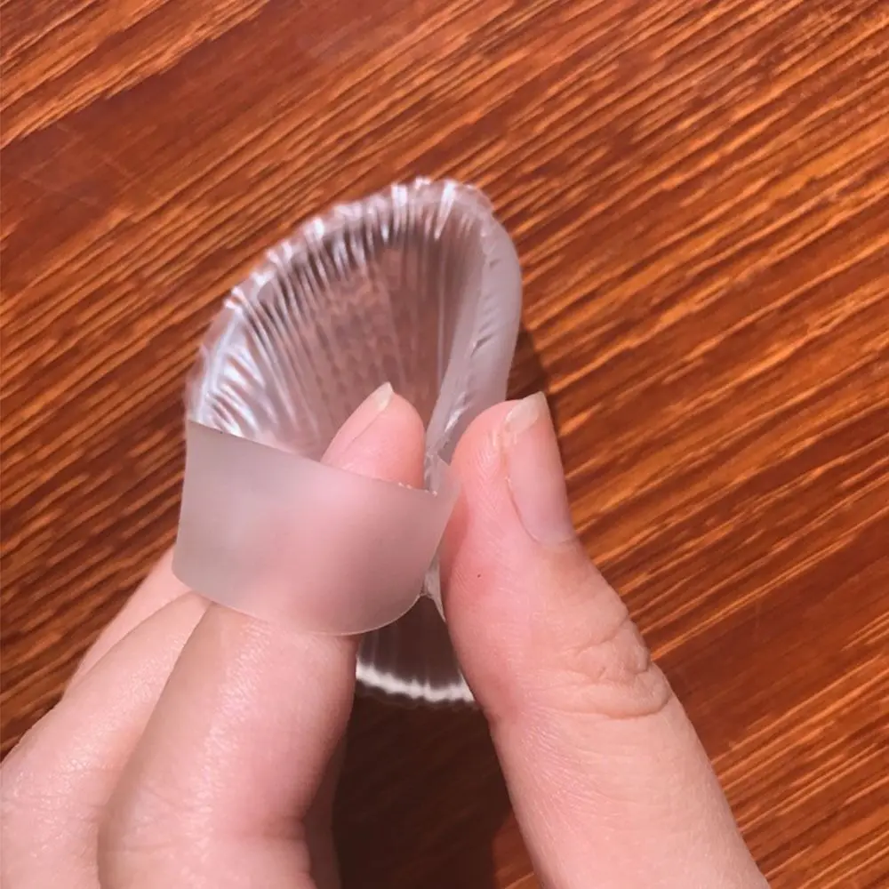 Draagbare siliconen poederdons transparant geen poeder eetpoeder cosmetische bladerdeeg Jelly Puff make-up tool