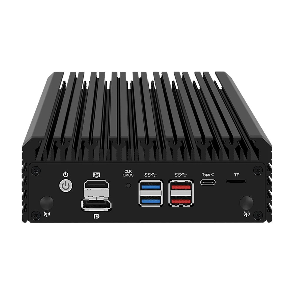

Cheap 13th 6 LAN Network Security Computer Box Core I3 I5 I7 X86 Fanless Firewall Router Pfsense DDR5 Mini PC USB3.2 Type-C