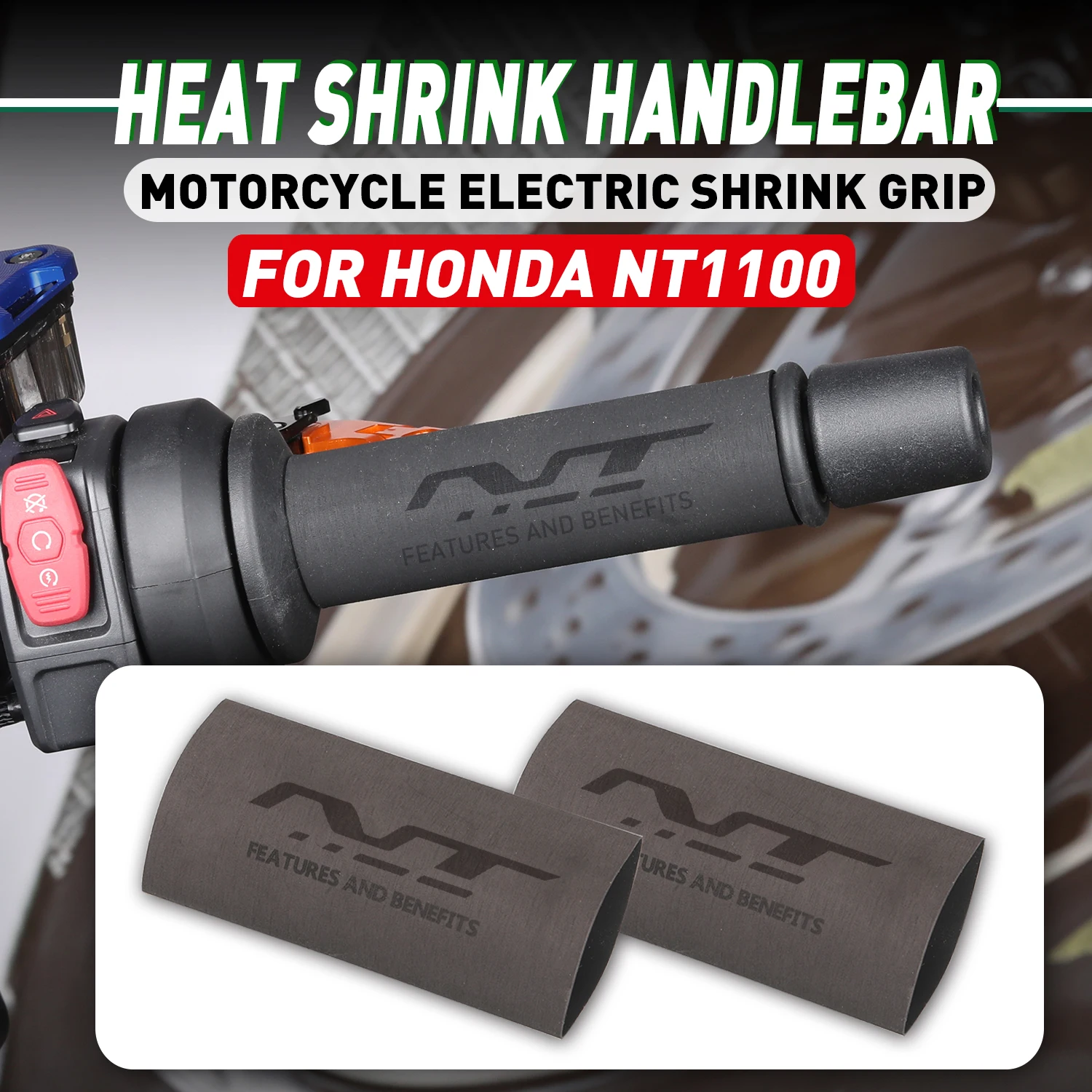 Heat shrinkable Grip For HONDA NT1100 NT 1100 Motorcycle No-slip Heat Shrink Handlebar Grips Handlegrip Handle