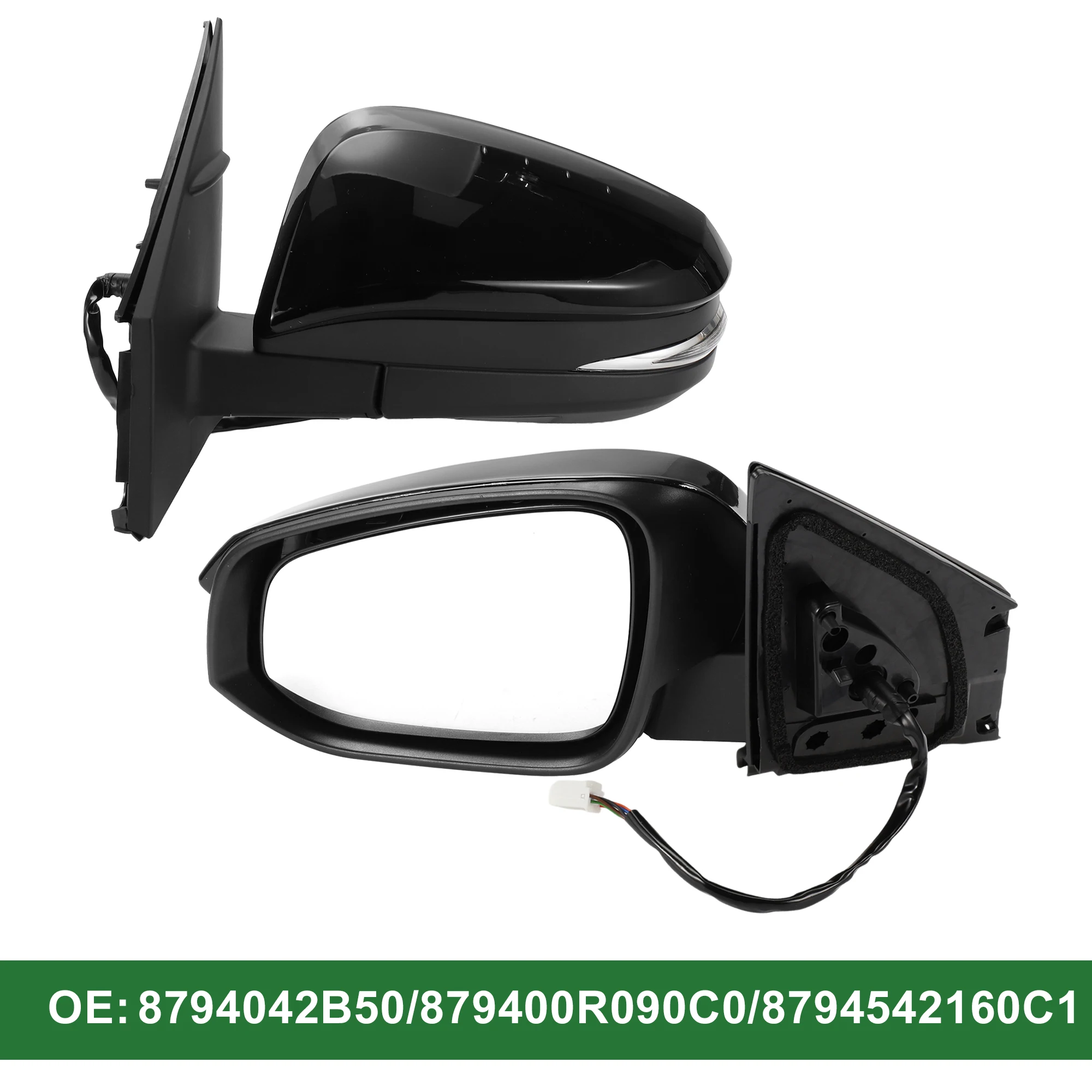 

UXCELL Left Right Side Door Mirror Replacement Side View Mirror Assembly for Toyota RAV4 2013-2015 Power Mirror Adjustment