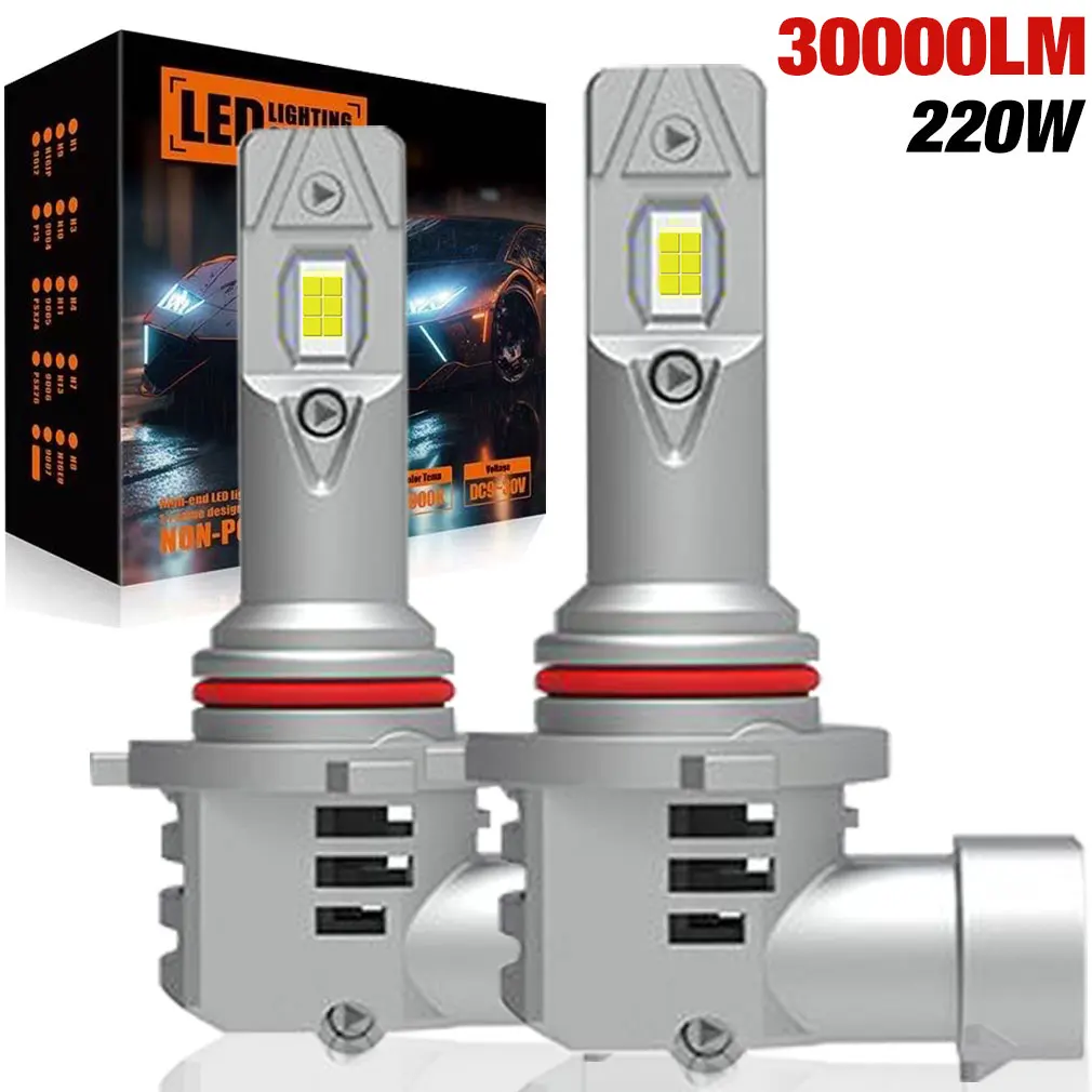 

30000LM H8 H11 H9 H16JP LED Headlight 9005 HB3 9006 HB4 Car LED Bulbs Turbo CSP Chips Wireless Auto Lamps 6500K White 12V