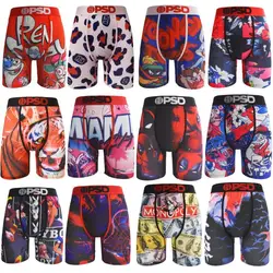 Sexy Men Underwear Boxershorts Fashion Man Underpants Panties Print Men Innerwear