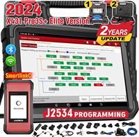 LAUNCH X431 PRO3S+ Elite,2024 All-in-One Bidirectional Scan Tool with Smartlink C, J2534 Programming,OEM Topology Map,50+Service