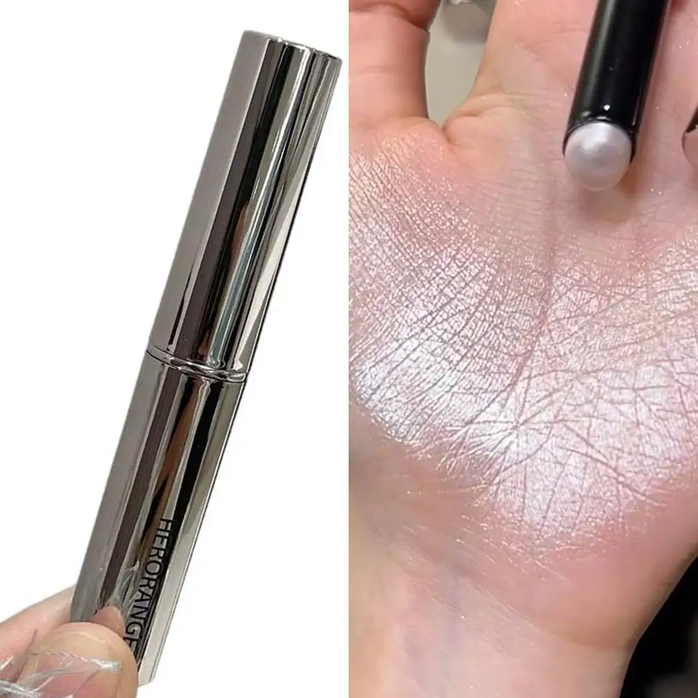 핑크 펄리 아이 섀도우 스틱 하이라이터 펜슬 방수 펜 메이크업 브라이트닝 섀도우 라이잉 글리터 하이글로스 실크웜 아이 Y5B8