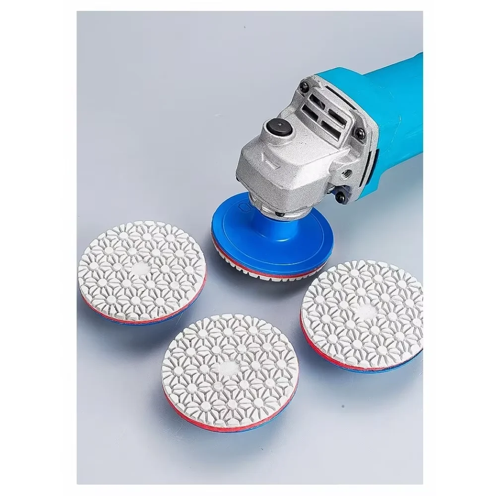 Integrated Stone Trimming Polishing Disc, Diamond Polishing Pads Marble Granite Gemstone Grinding Wheel, Wet Dry Polishing Pads