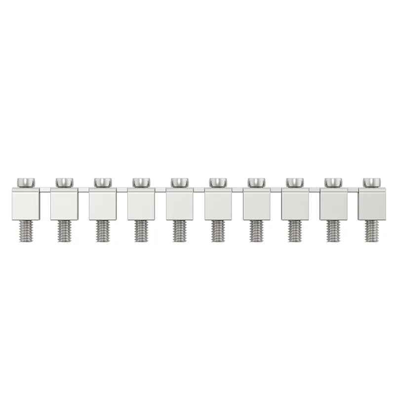 10Pcs FBI10-10 Center Jumper For UK10N Terminal Block, 10mm Pitch Brass Shorting Link Strip (76A 800V)