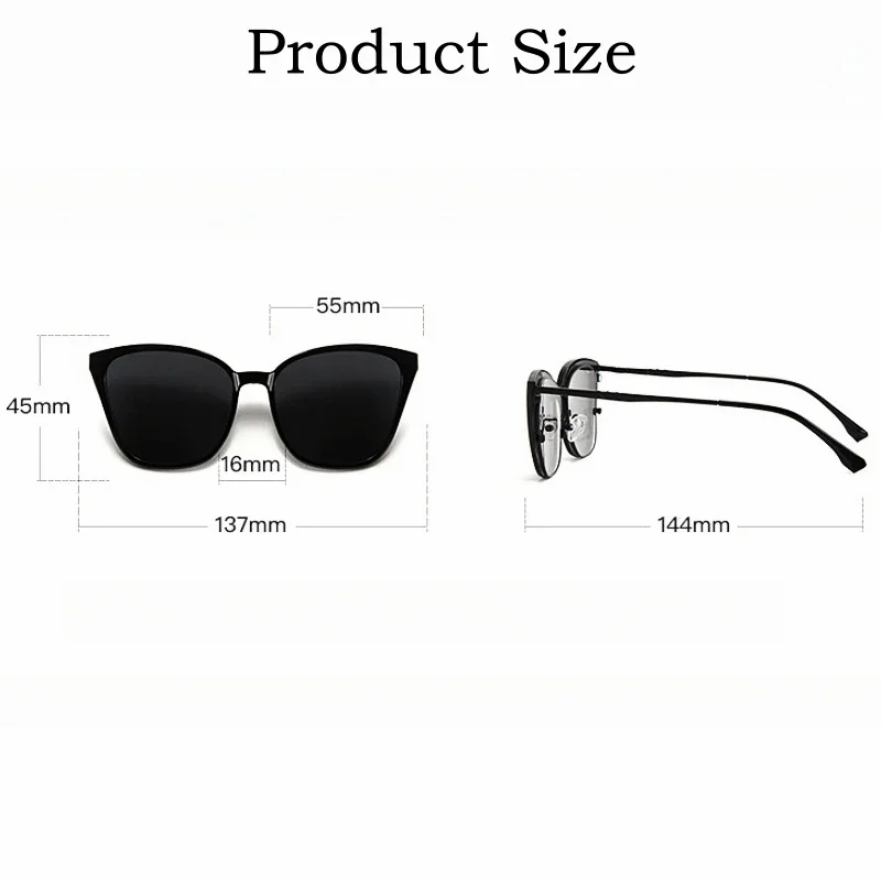 OLLYMURS موضة المغناطيسي الاستقطاب كليب على النظارات الشمسية كليب ريترو القط العين سبيكة النظارات البصرية الإطار للنساء 2256