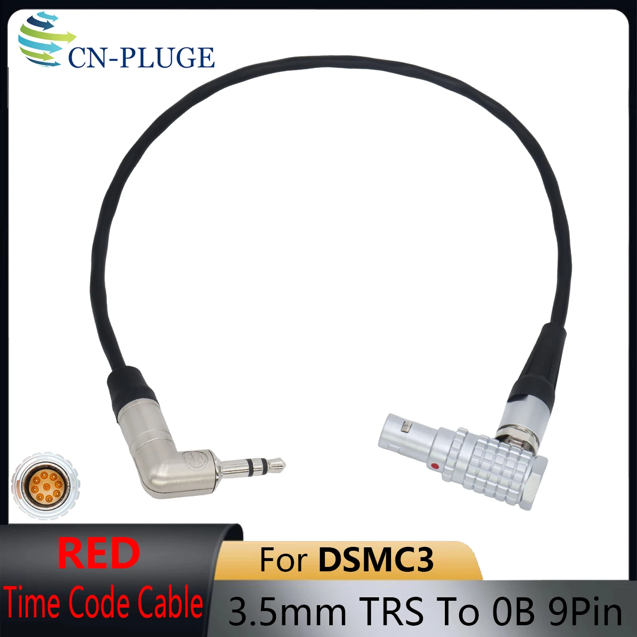 3.5mm To 5Pin/4Pin/BNC/XLR 3Pin Tentacle Sync Timecode Cable For ARRI ALexa ,RED Epic ,Sound Devices 668/F4/SONY FS7/Canon R5C