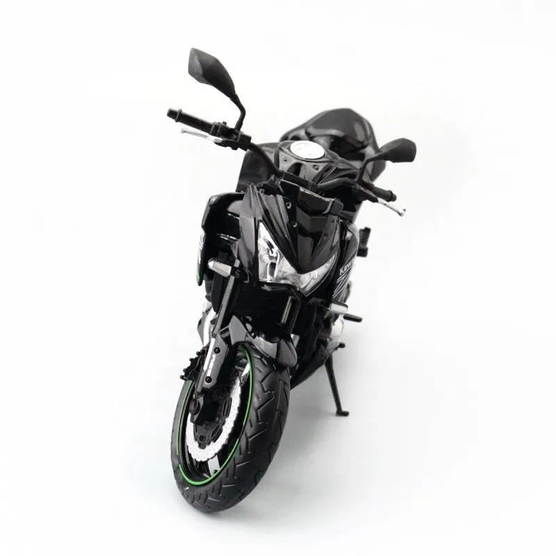 Модель гоночного кросс-кантри Kawasaki Ninja Z800, Модель гоночного мотоцикла, металлическая игрушка, модель уличного мотоцикла, подарок для детей, 1/12