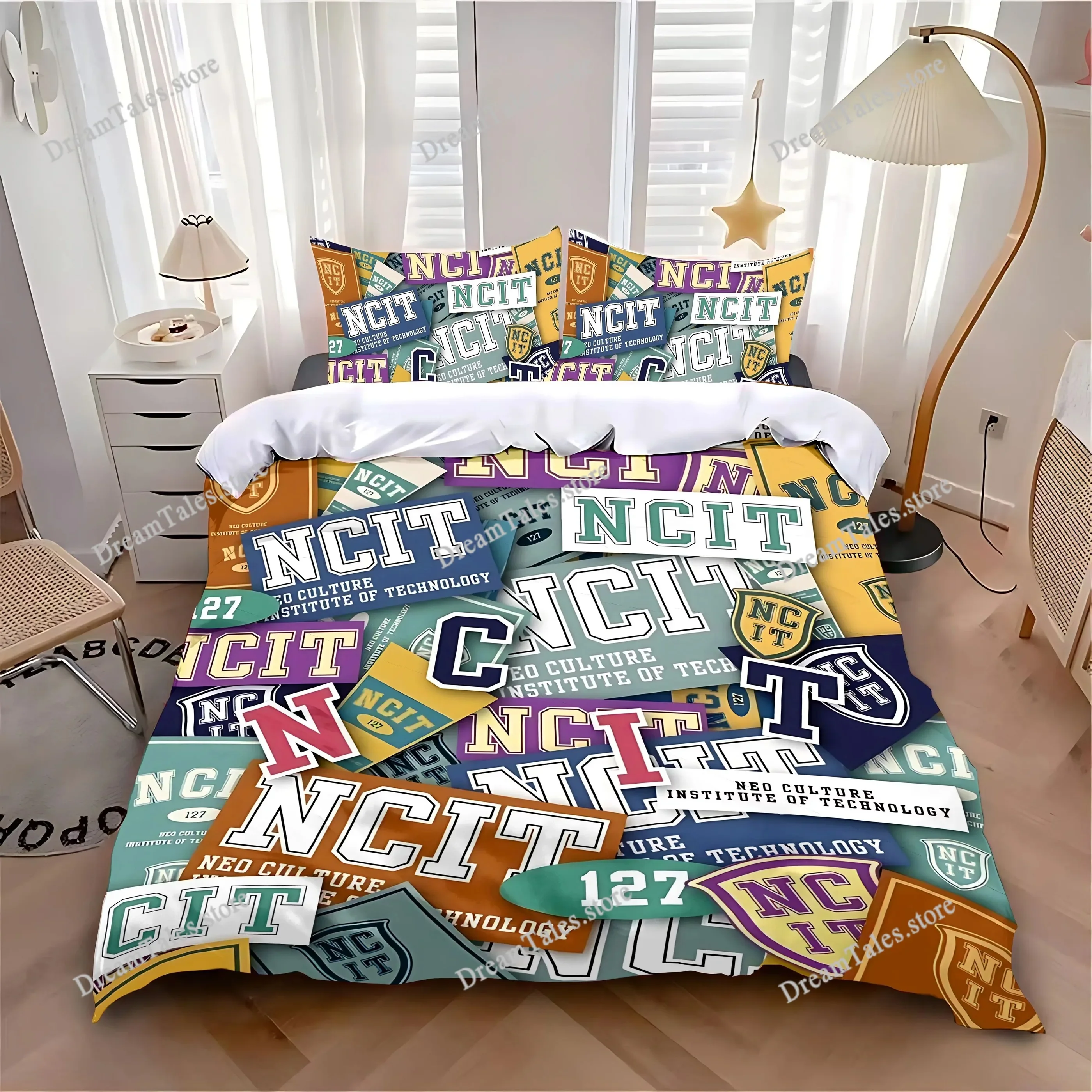 

Duvet Cover Pillowcase Bedding Set Hot N-NCTS K-POP D-DREAMS Adult Boy Girl Bedroom Decoration Children Single Double Large Size