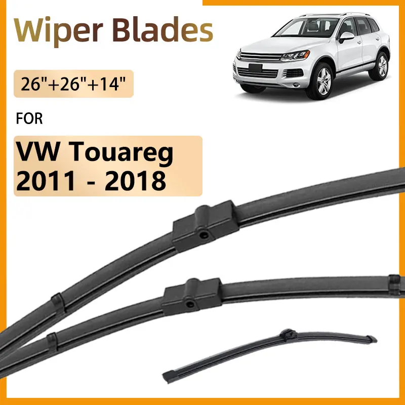 

3X автомобильные передние и задние щетки стеклоочистителя для Volkswagen VW Touareg 7P Bodykit 2011-2018 аксессуары щетки для лобового стекла