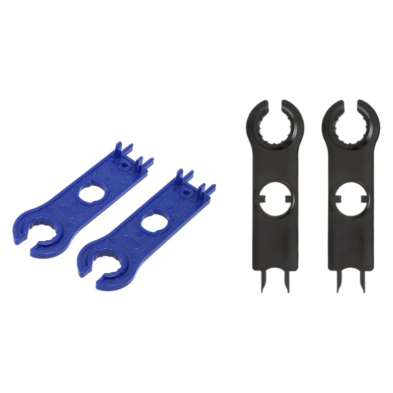 2 PCS Black/blue Photovoltaic Connector Wrench, Photovoltaic Panel Connector Disassembly and Assembly Tool, Connector Wrench