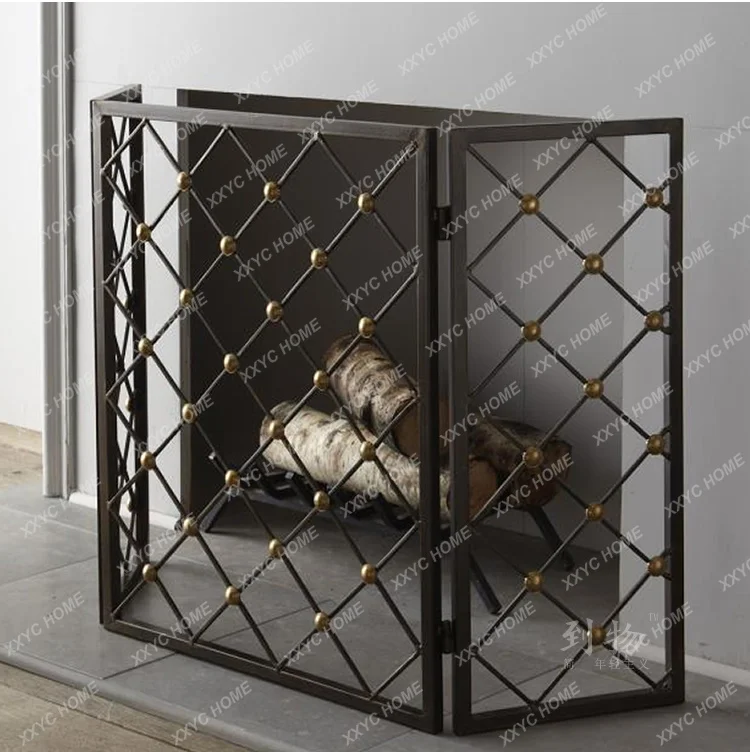 LFireplace core simulation fire decorative screen real fire fireplace fire guardrail partition living room fireplace shelf