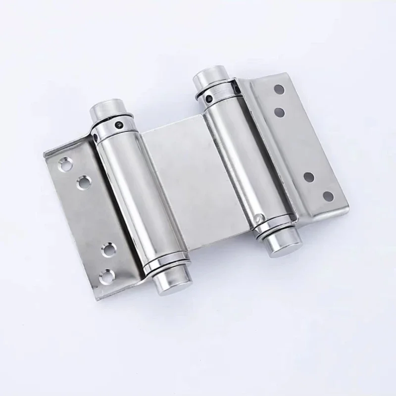 Stainless Steel Double Open Spring Hinge Double-sided Door Hinge Automatic Self Closing Two Way Free door Fence Dedicated Hinge