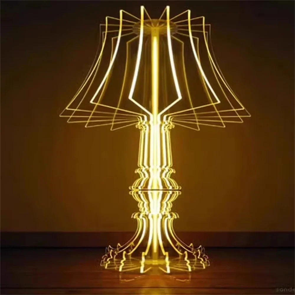 

Modern Led Floor Lamps Antique Acrylic Emit Light Floor Light Decoration Living Room Bedroom Decorative Table Lamp Decor Lamp