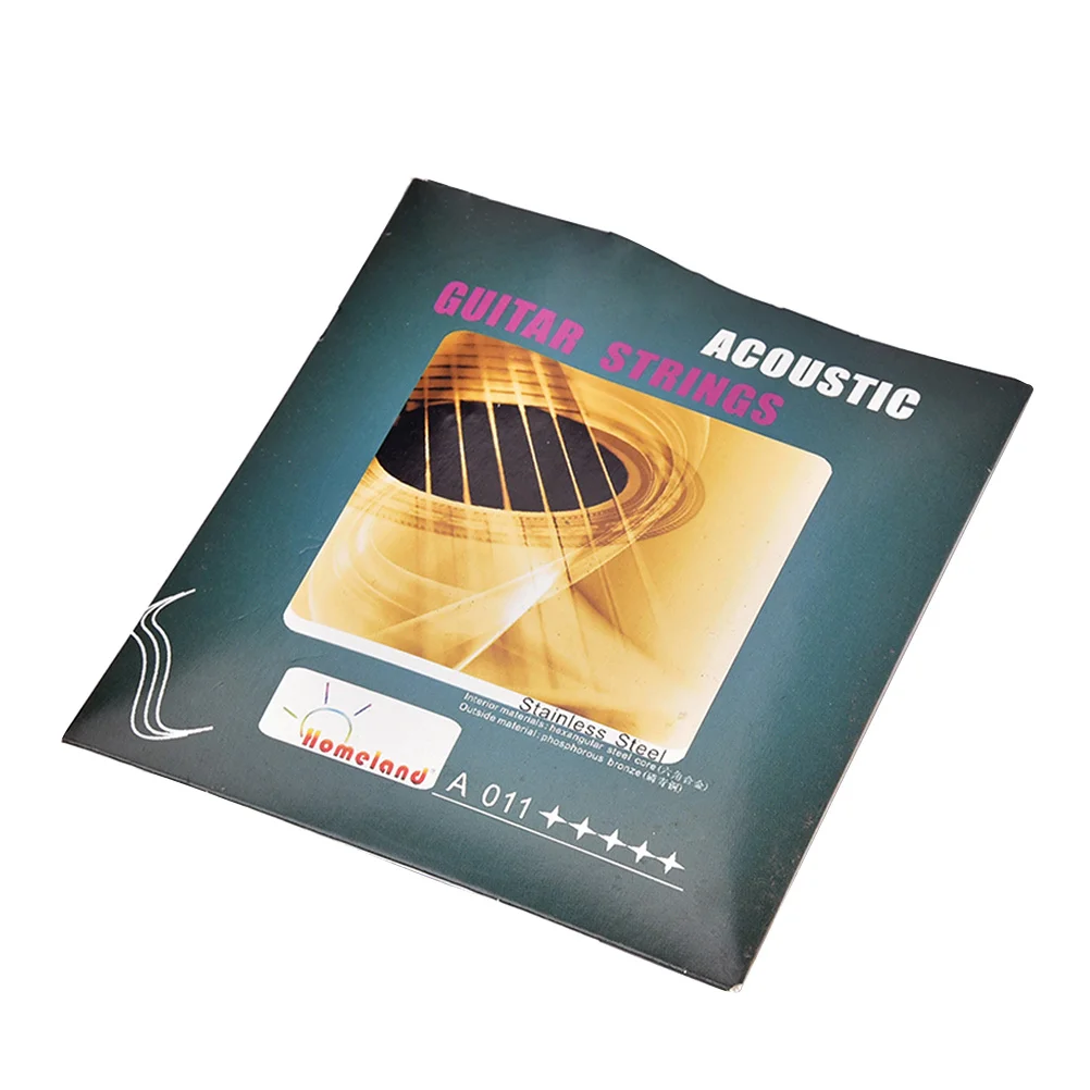 

6Pcs Acoustic Guitar Strings Steel Nickel Assorted Sizes 028 038 056 081 107 132mm Steel Guitar String Set for Blues Jazz