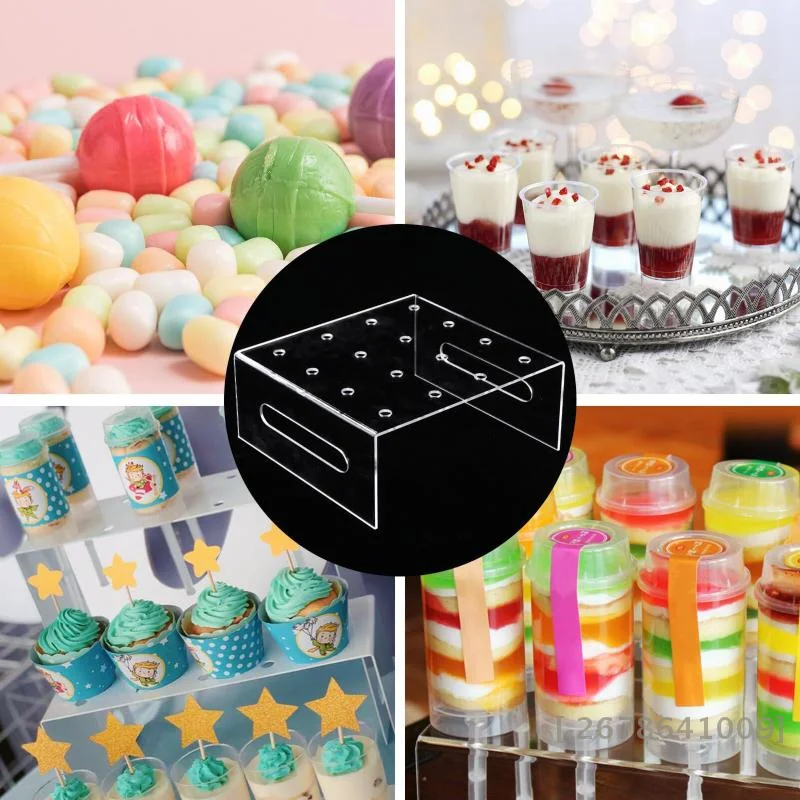 Clear Acrylic Push Pop Holder Stand, Cake Pop & Lollipop Organizer Party Dessert Table Rack for Baking Display〔YY33〕 view 6